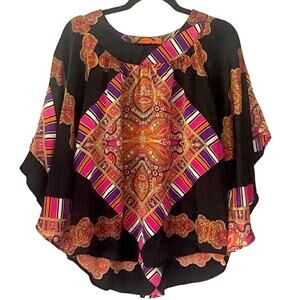 Voom by Joy Han Silk Cold Shoulder Blouse, NWOT, Medium